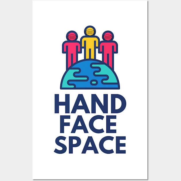 Hand Face Space By Boris Wall Art by Pris25